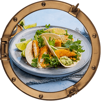 Fisketaco med fish &amp; crisp