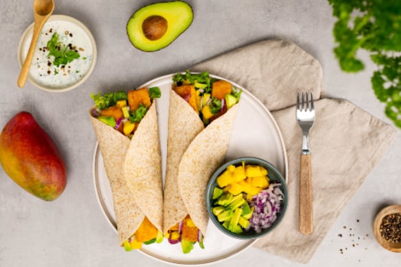 Wrap med fiskepinner