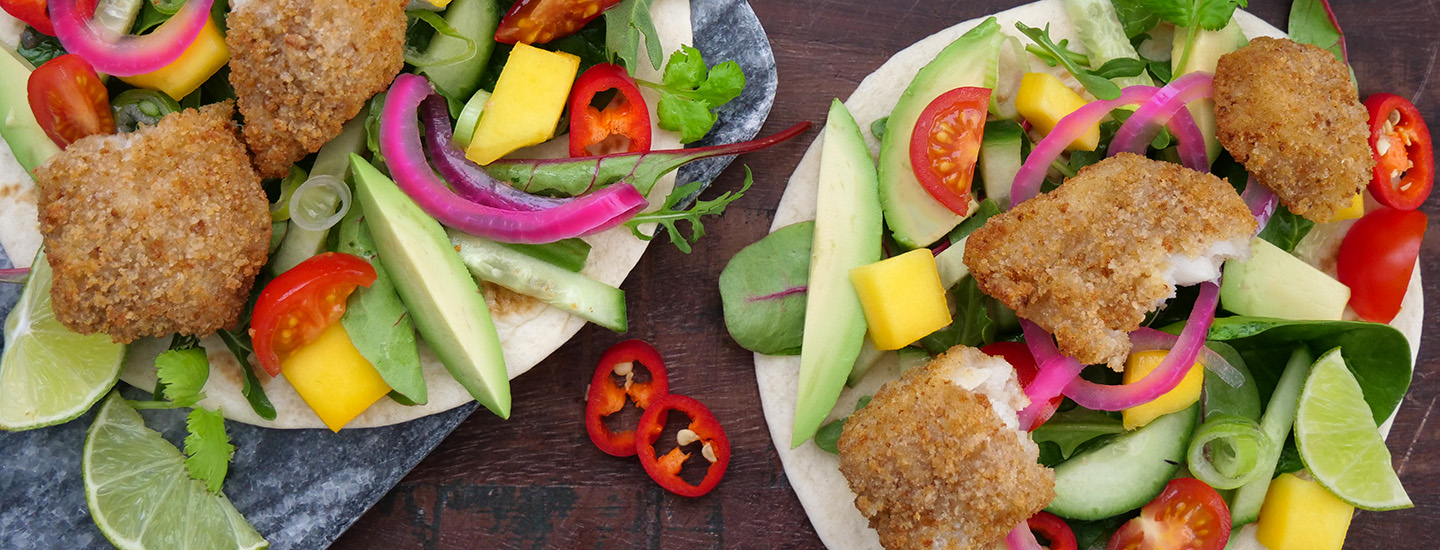 Skikkelig digg wrap med fisk og grønt