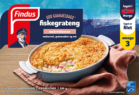 God Gammeldags fiskegrateng - smårettbacon